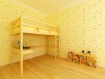modern bunk bed pine wood
