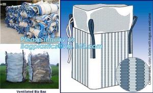 China 100% virgin polypropylene woven pp big bag/jumbo bags for sand/ore/stones/pellets/waste manufacturer, bagplastics, bagea wholesale