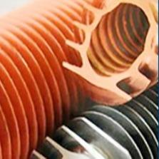 China DELLOK ASTM B280/ JISH3301 Copper Fin Tube for boiler on sale