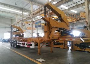 China 20ft 40ft Truck Mounted Crane Side Loader Sidelifter , Container Self Loading Semi Trailer wholesale