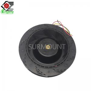 China 24V 150mm Centrifugal Extractor Fan Black Low Noise High Pressure on sale