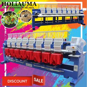 China HOLiAUMA embroidery machine china best and cheapest 8 head cap t-shirt flat 3d logo industrial embroidery machine wholesale