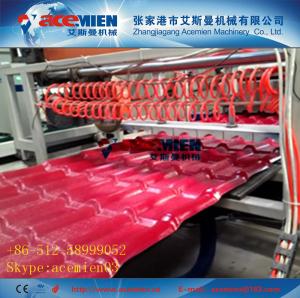 China high speed pvc asa roof glazed tile sheet extrusion line wholesale