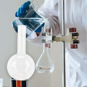 Plastic Flask Flat Bottom Boiling Flask Glass Flask Round-Bottom Flask Narrow Mouth Flask For Lab Scientific Class
