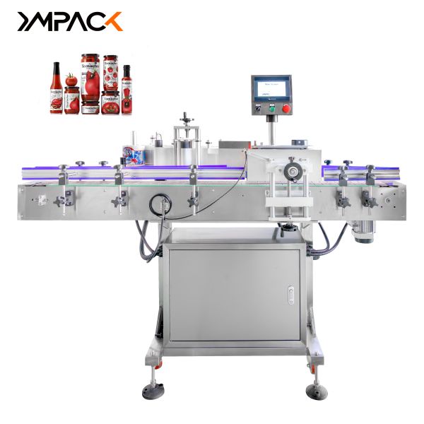 High Speed SUS304 Automatic Round Bottle Labeling Equipment Application Machine