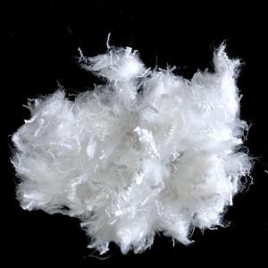 China Siliconized Recycled PSF Fiber , Soft Super Short Fiber 0.5D×12mm wholesale