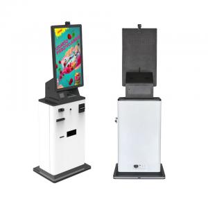 China 32 Inch Automatic Self Service Ordering Payment Kiosk Machine Bill Card Reader Cash wholesale