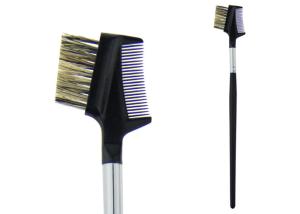 China Black Animal Hair Eye Brow Brush 155mm Long Wooden Handle A Comb wholesale