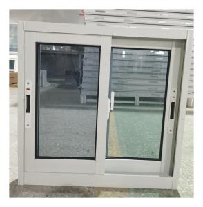 China Aluminum Alloy Double Aluminium Glass Sliding Window Powder Coated With Touch Lock wholesale