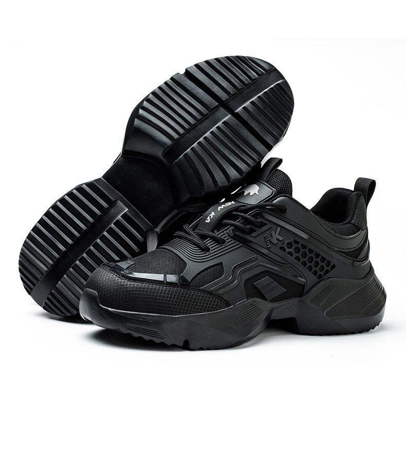 Kevlar Midsole TPU Flying Knit Work Shoes With Anti-stab Steel Toe And Breathable EVA Sole