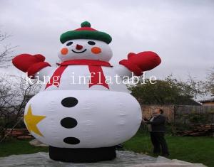 China 5mH Inflatables Christmas Snowman Cartoon For Outdoor Christmas Decoration wholesale