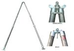 A Shape Aluminum Extension Pole Tubular Electric Power Gin Pole 17 - 30KN