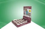 Recyclable POP Cardboard Retail Counter Displays Racks UV Coating