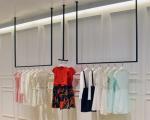 Simple Design Hanging Clothes Display Rack / Retail Clothing Racks 3 Meters
