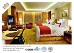 Classical Style Ebony Wooden Finished Hotel Bedroom Furniture With Modern Twin -