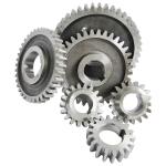 Carbon steel Diesel Engine Gear S195 S1100 Gear sets 6pcs/set nitriding black