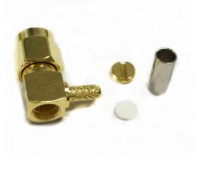 China SMA Male Plug Rf Antenna Connector , RF Coaxial Adapter For RG174 Lmr100 Cable wholesale