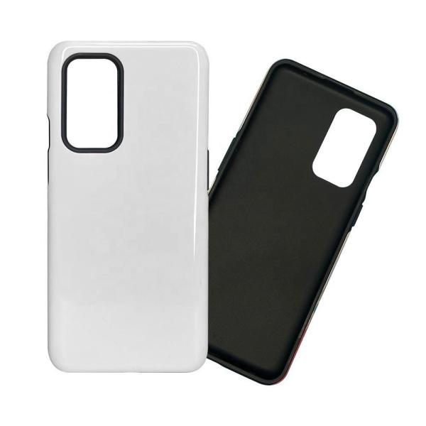 Customized Logo Sublimation Coated Tough Phone Cover For One Plus 9 Double Layer Blank 2 In 1 Phone Case