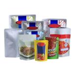 Food Pack Bag Plastic Custom Printed Coffee Bags Ziplock 40 Mic~250 Mic