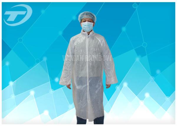 Waterproof Disposable Visitor Coats PE With Different Size , Medical Protective