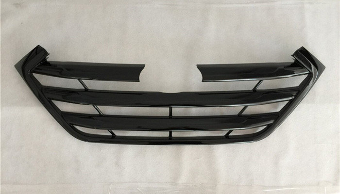 Hyundai New Tucson 2016 2017 Front Grille Molding Cover 3D Carbon Fiber / Chrome
