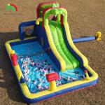 Kids Party Wet DryInflatable Bounce House Water Slide Bouncer Combo With Bigger