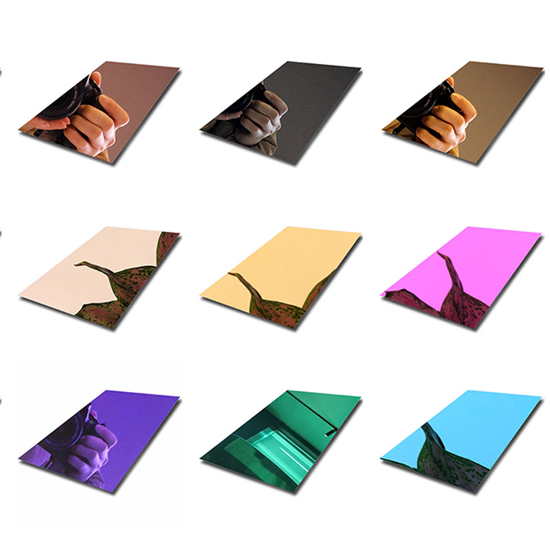304 Purple Gold Mirror Stainless Steel Sheets 4x8 Feet Interior Decoration