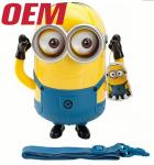 Customized Universal Minion Popcorn Bucket OEM Plastic Bucket For Movie
