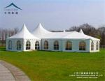 Wind Resistant Clear Wall Outdoor Event Tents With High Peak Pagoda