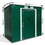 Multi Function Steel Outdoor Storage Shed Removable Easy Assemble Resisting Wind