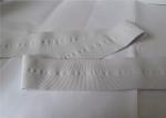 6 Cm White Elastic Nylon Webbing / Woven Nylon Strap For Garment Accessories