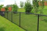 Railing PVC Coated Diamond Chain Link Fencing 0.5m Height Woven 60mm X 60mm