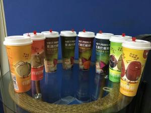 China 700ml Plastic Coffee Cups with Universal SGS Audits , 24 OZ Disposable Coffee Cups wholesale