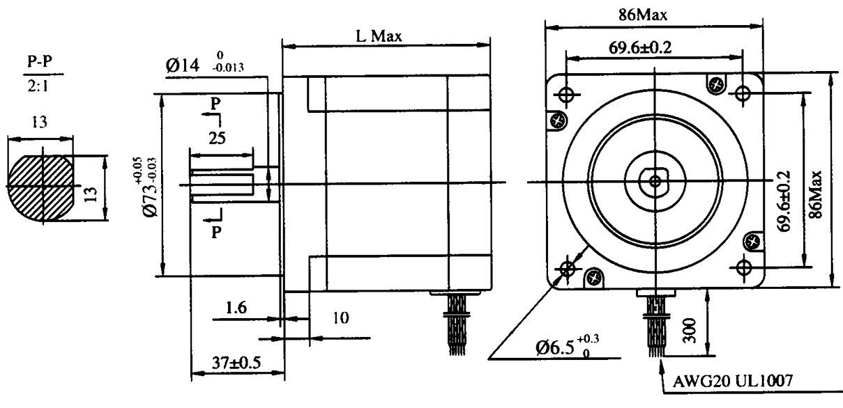 Nema34 Stepper Motor 116mm Dual Shaft 34HS4802B For CNC Router Milling Machine