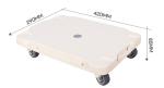 stacking and interlocking moving dolly 300lbs