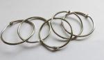 Silver Nickel Finish 25mm(1") Metal Loose Leaf Ring Book Binding Ring Hinged
