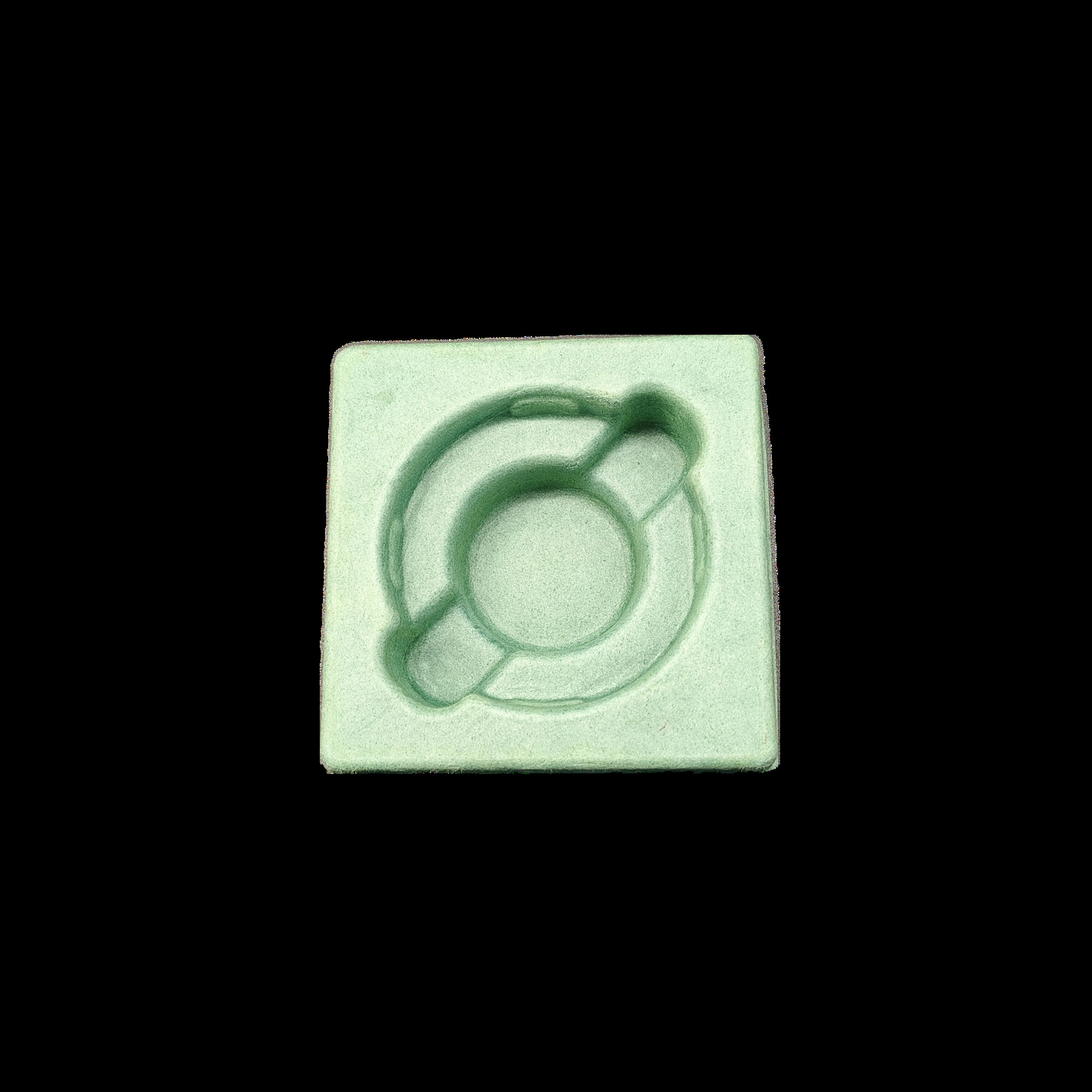 China factory direct supply of green pulp mold packaging base for shockproof, drop-proof and scratch-proof of aerospace precision hardware parts