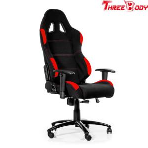 China Big Loading Capacity Race Car Gaming Chair , Red And Black Computer Chair wholesale