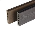 3D Outdoor Wood Plastic Composite Flooring WPC Floor Panel 140x25mm Brown