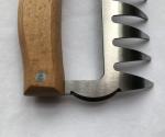 Wood Handle Stainless SteeStainless Steel Meat Forks with Wooden Handle Durable