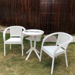 Garden Set Outdoor Synthetic Rattan Furniture for Patio Balcony Cafe Party