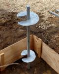 200cm * 10cm * 8cm Helical Quick Built Anchor Screw for Prefabricated Metal