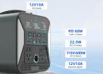 1000w Mobile Powerstation Camping Bank Portable Energy Storage Outdoor Power
