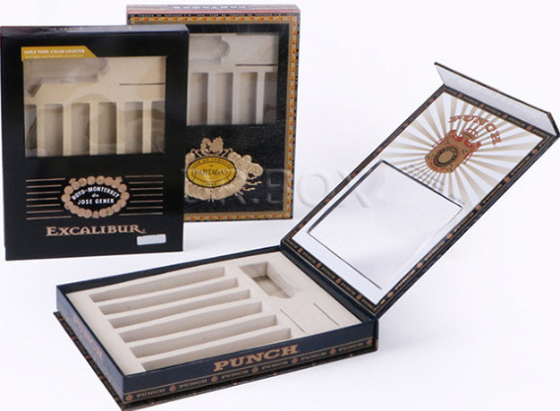 Custom Cardboard Cigar Storage Box With Humidity Control For Electronic Devices