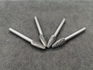 China SH -5 Shape 6mm Flame Carbide Burr / Die Grinder Bits For Aluminum Full Size wholesale
