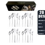 30 Pieces Gold Silverware Set Glossy Gold Metal Forks For Family Gatherings
