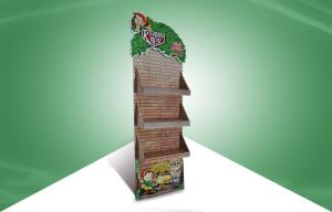 China Floor Standing corrugated cardboard display Stand Shop Snacks Storage wholesale