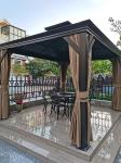 Outdoor Hardtop Gazebo Double-Roofed Aluminum ventilation Patio Multiple Sizes