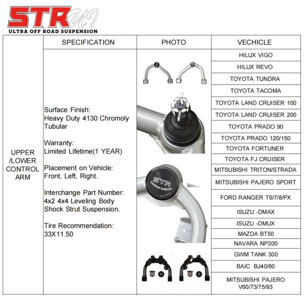 Pajero Sport Upper Control Arm STR Front Upper Control Arms