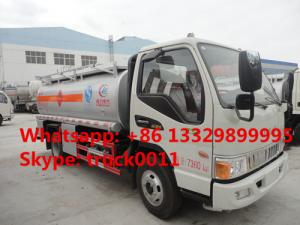 China JAC 4*2 LHD mini 5 cubic meters refuler truck for sale, factory direct sale JAC new 5 cubic meters oil dispensing truck on sale